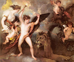 Benjamin West The Power of Love in the Three Elements 1809,
