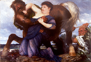 Arnold Böcklin Nessus rapes Deianeira 1898