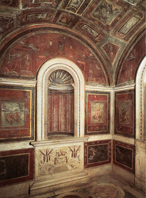Stufetta Vatican decoration ancient style