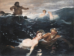 The play of the waves