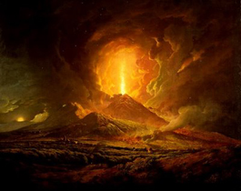 Wright of Derby Vesuvius erupting