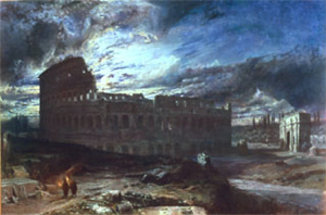 Colosseumat Rome by Moonlight 1859 Freerick Bridell