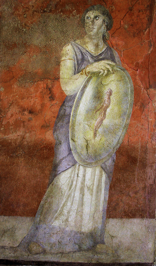 Adonis reflected in a shield