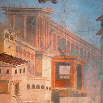 Perspective detail wall-painting  Villa P Fannius Synistor, Boscoreale