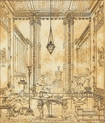 Pompeaiana - fronticepiece to the first edition 1817. Sir William Gell and John P. Gandy