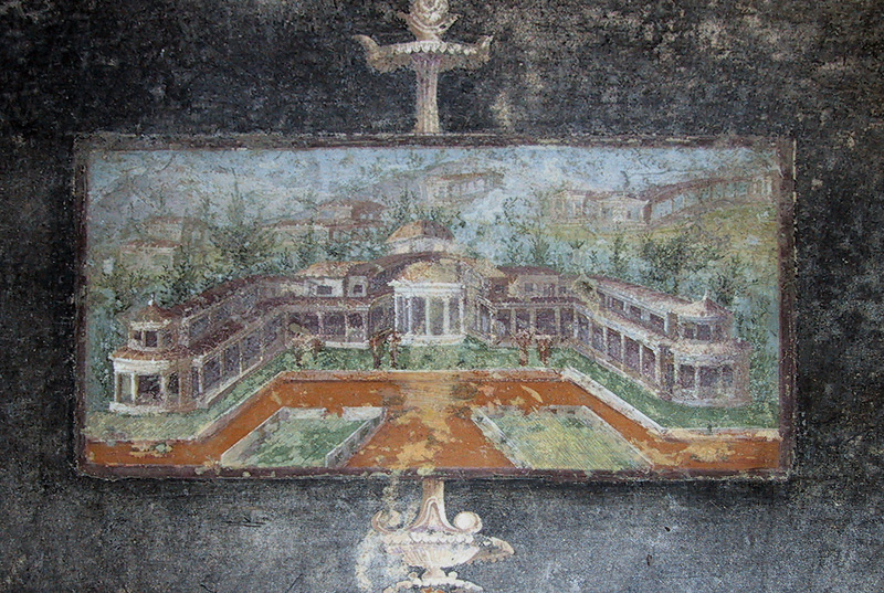 Vignette deoicting a Villa, M Lucretius Fronto, Pompeii